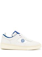 Bally logo-embroidered panelled sneakers - Blanc