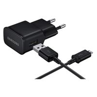 Bulkverpakking - voor Samsung Originele USB adapter 5V + micro-USB kabel Zwart