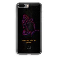 Praying For My Haters: iPhone 8 Plus Transparant Hoesje - thumbnail