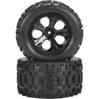 Reely 1:10 Monstertruck Complete wielen XL Bull 5-spaaks Zwart 1 paar