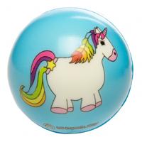 LG Imports Anti stressbal eenhoorn 5,5 cm blauw