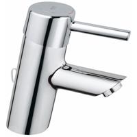 GROHE Concetto wastafelmengkraan eengreeps, met keramische schijven, flexibele aansluitslangen en temperatuurbegrenzer chroom 3220610E