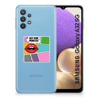 Samsung Galaxy A32 5G Silicone Back Cover Popart Princess