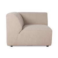 HKliving Jax bank Left Corner Boucle Taupe Beige