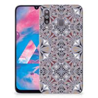 Samsung Galaxy M30 TPU Siliconen Hoesje Flower Tiles - thumbnail