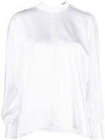 STYLAND blouse texturée à col lavallière - Blanc