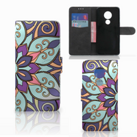 Motorola Moto G7 Power Hoesje Purple Flower - thumbnail