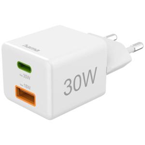 Hama 00201992 USB-oplader Binnen, Thuis Aantal uitgangen: 2 x USB-A, USB-C bus (Power Delivery) USB Power Delivery (USB-PD)