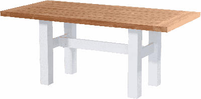 Hartman Tuintafel 'Sophie Yasmani' Teakhout, 180 x 95cm, kleur Naturel/Wit Hartman Tuintafel 'Sophie Yasmani' Teakhout, 180 x 95cm, kleur Naturel/Wit