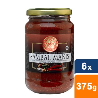 Koningsvogel - Sambal Manis - 6x 375g