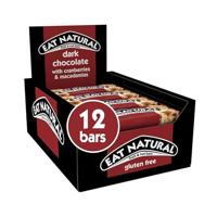 Eat Natural | Pure Choc Met Cranb.& Macad | 12 x 40 gram