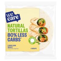 WeCare Lower Carb Natural Tortillas (4 stuks) - thumbnail