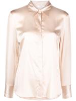 Peserico Blouse van satijn- en zijdemix - Roze