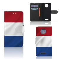 Motorola Moto C Plus Bookstyle Case Nederlandse Vlag