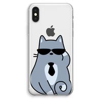 Cool cat: iPhone XS Max Transparant Hoesje