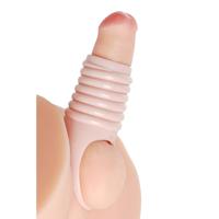 Really Ample Ribbed Penis Enhancer Sheath - thumbnail