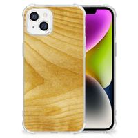 iPhone 14 Stevig Telefoonhoesje Licht Hout