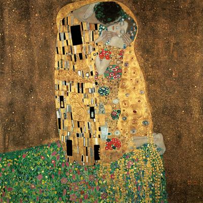 Kunstdruk Gustav Klimt - Der Kuß 98x98cm Kunstdruk Gustav Klimt - Der Kuß 98x98cm