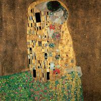 Kunstdruk Gustav Klimt - Der Kuß 98x98cm