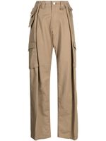 Goen.J pantalon ample à poches cargo - Marron