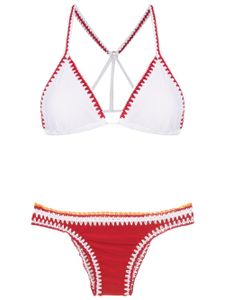 Amir Slama bikini à design bicolore - Rouge