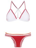 Amir Slama bikini à design bicolore - Rouge - thumbnail