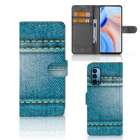 OPPO Reno 4 Pro 5G Wallet Case met Pasjes Jeans