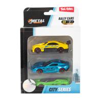 Toi Toys METAL Rally Race Auto Classic Set A 3 Stuks Citie Series