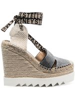 Stella McCartney espadrilles compensées Gaia à ornements en cristal - Tons neutres