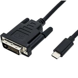 ROLINE USB type C - DVI adapterkabel, M/M, 2 m