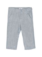 Il Gufo pantalon chiné à coupe droite - Bleu