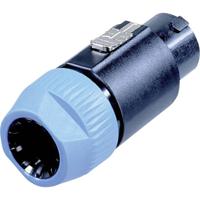 Neutrik NL8FC Luidsprekerconnector Stekker, recht Aantal polen: 8 Zwart, Blauw 1 stuk(s) - thumbnail