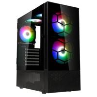 Kolink Kolink Observatory MX Glass ARGB Midi Tower Case - Black Midi-tower PC-behuizing, Gaming-behuizing Zwart - thumbnail