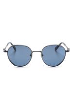 Moncler Eyewear lunettes de soleil Owlet à monture ronde - Bleu