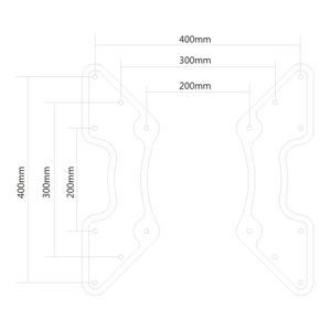 NeoMounts FPMA-VESA 200x200 to 400x200, 400x40