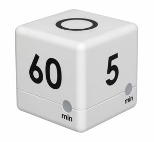 TFA-Dostmann CUBE-TIMER Digitale kookwekker Zwart, Wit