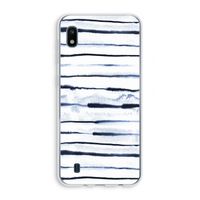 Ink Stripes: Samsung Galaxy A10 Transparant Hoesje