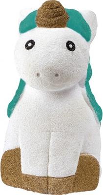 Moses magische eenhoorn uit boomstam 6,5 cm wit/blauw