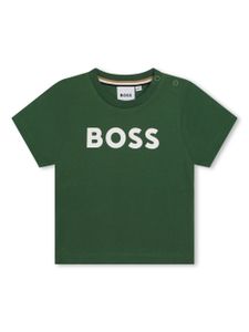 BOSS Kidswear t-shirt en coton à logo imprimé - Vert