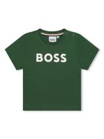 BOSS Kidswear t-shirt en coton à logo imprimé - Vert