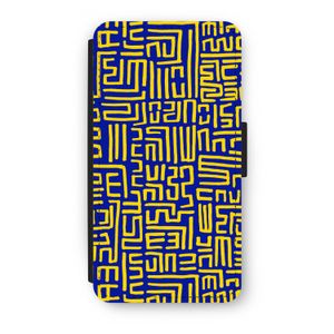 Majorelle Blue Print: iPhone X Flip Hoesje