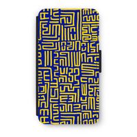 Majorelle Blue Print: iPhone X Flip Hoesje - thumbnail