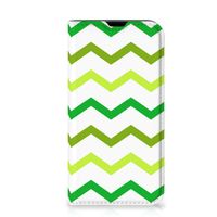 iPhone 13 Mini Hoesje met Magneet Zigzag Groen