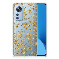 Xiaomi 12 | 12X TPU Case Gouden Bloemen