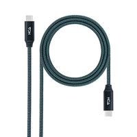 Nanocable 10.01.4301-L150-COMB USB 3.2 Gen2x2 kabel, 20 Gbit/s, 5 A/100 W, 4K/60 Hz, USB-C/M-USB-C/M, 1,5 m