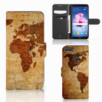 Huawei P Smart Flip Cover Wereldkaart