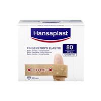 Hansaplast Elastische vingerpleisters (80 strips), extra lange wondpleisters speciaal voor wonden op de vingers, flexibele en ademende vingerpleisters