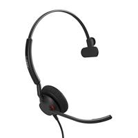 Jabra Engage 40 bedrade mono headset - met noise cancelling-technologie en USB-A kabel - ultra-lichtgewicht - werkt met alle toonaangevende Unified Communications-platforms zoals Zoom, Unify - zwart