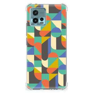 Motorola Moto G72 Doorzichtige Silicone Hoesje Funky Retro