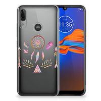 Motorola Moto E6 Plus Telefoonhoesje met Naam Boho Dreamcatcher